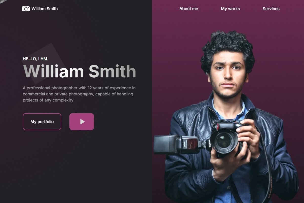William Smith — лендинг фотографа