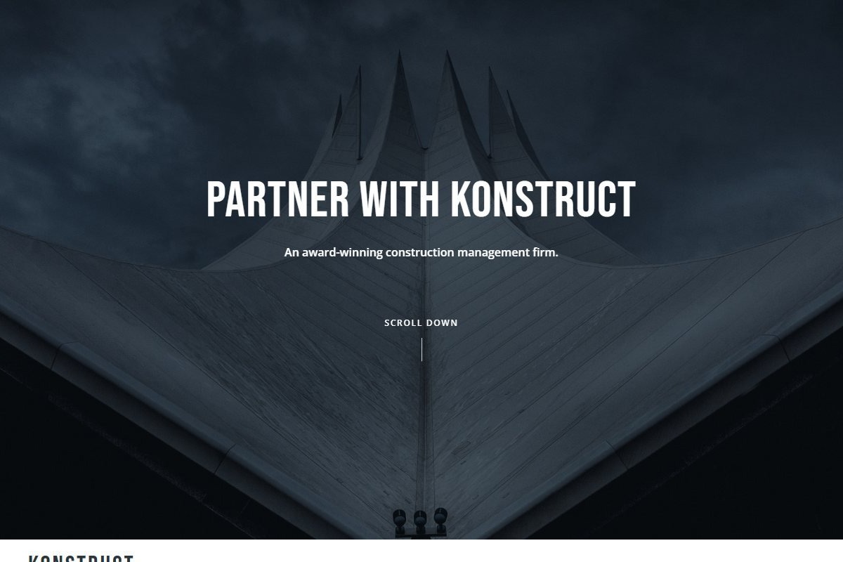 Konstruct — сайт строительной компании