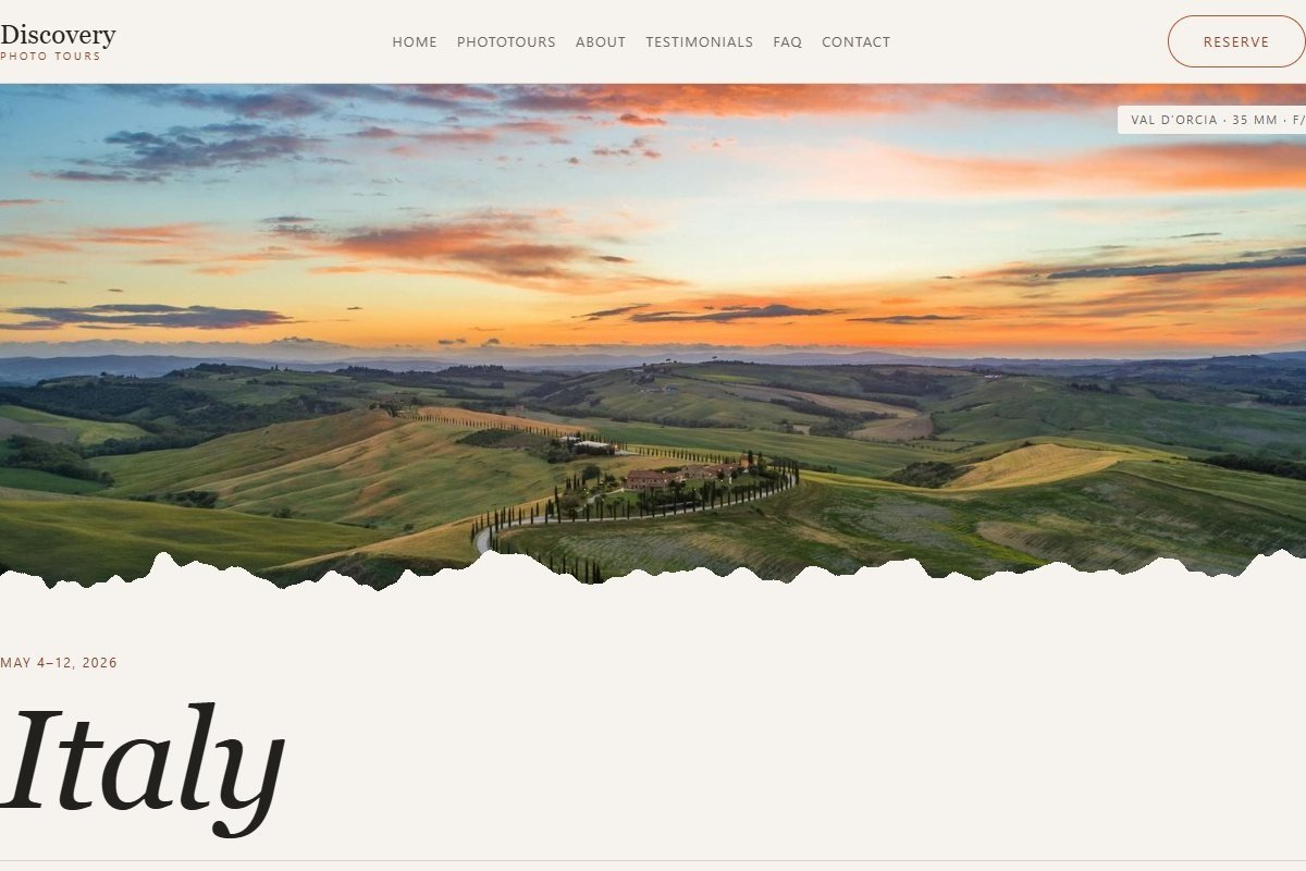 Discovery Photo Tours — фототур по Италии