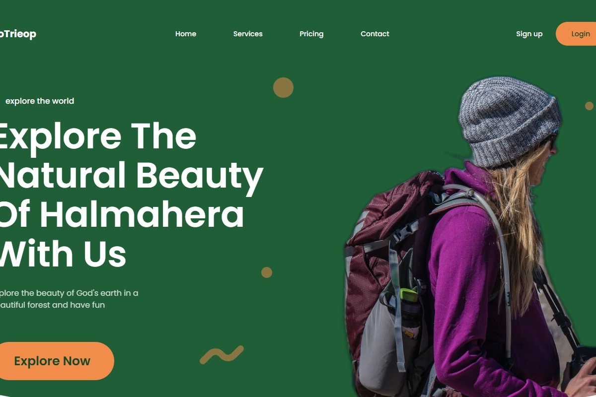 GoTrieop — лендинг туристического агентства