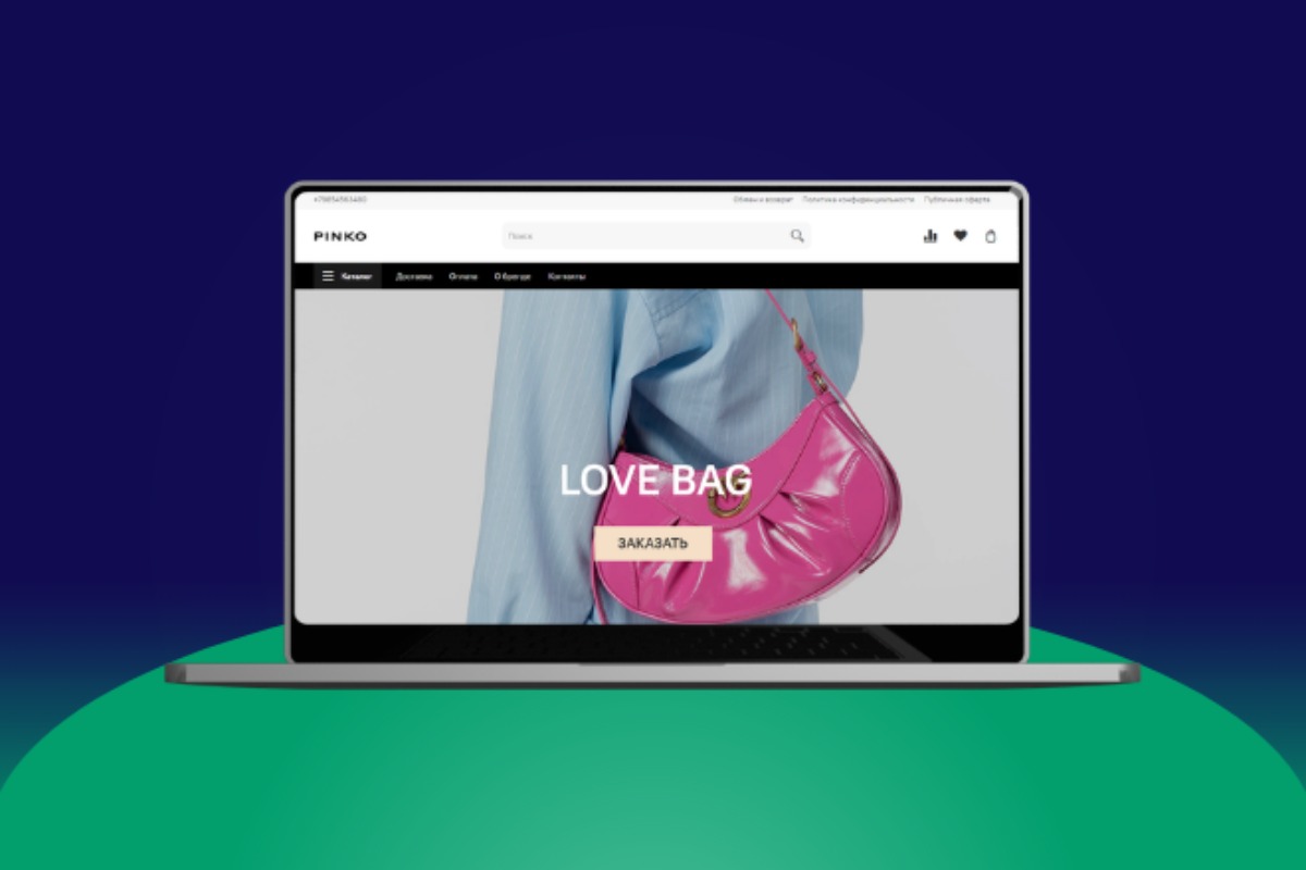 Сайт интернет-магазин на InSales для сумки - URL: https://www-pinko.com/