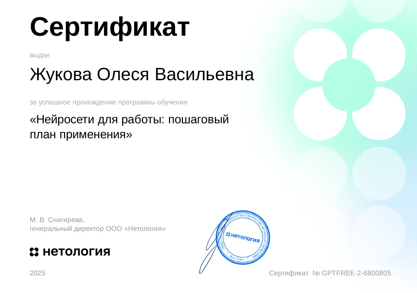 Просмотр работы