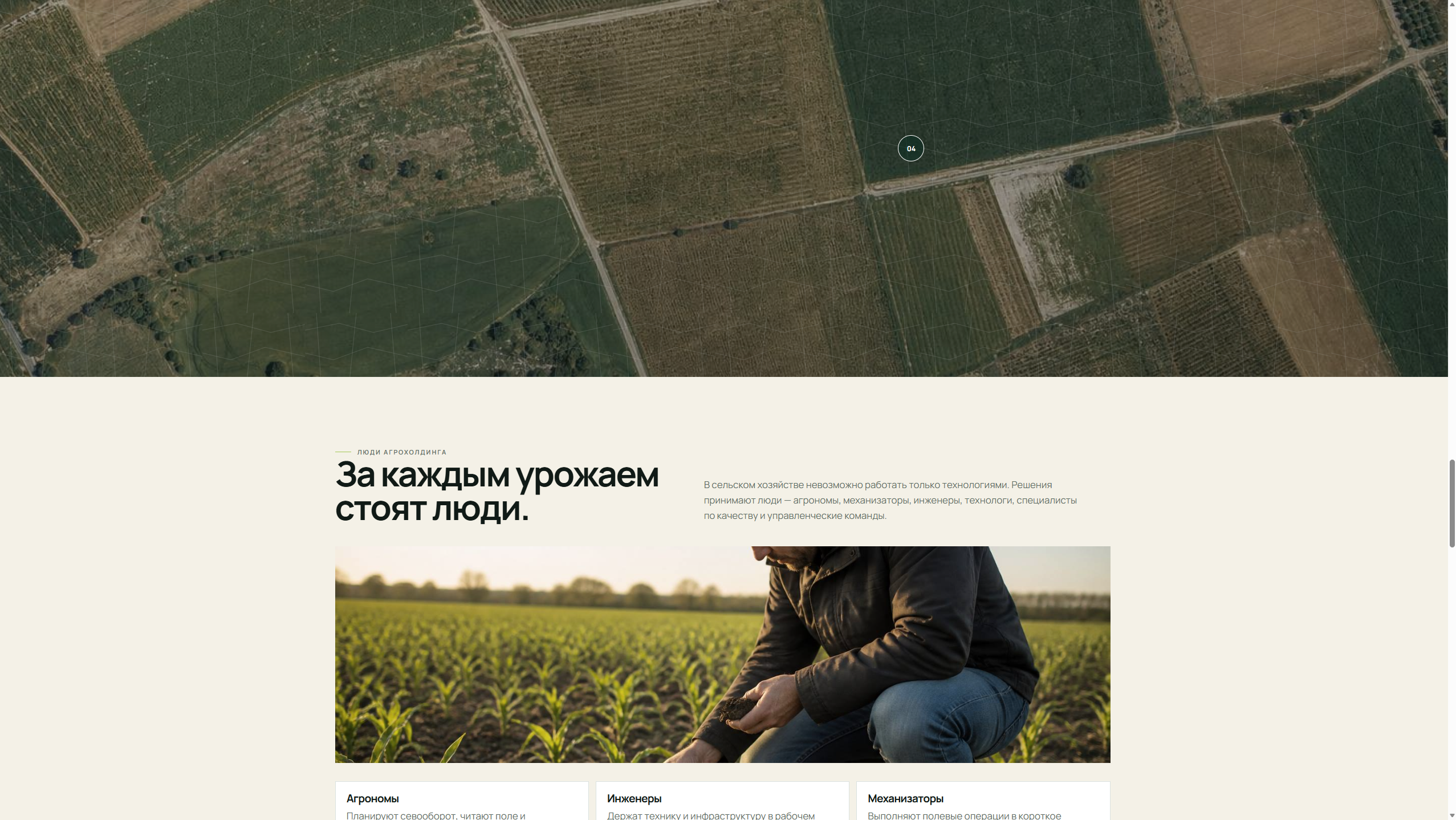 Корпоративный сайт | Agroholding