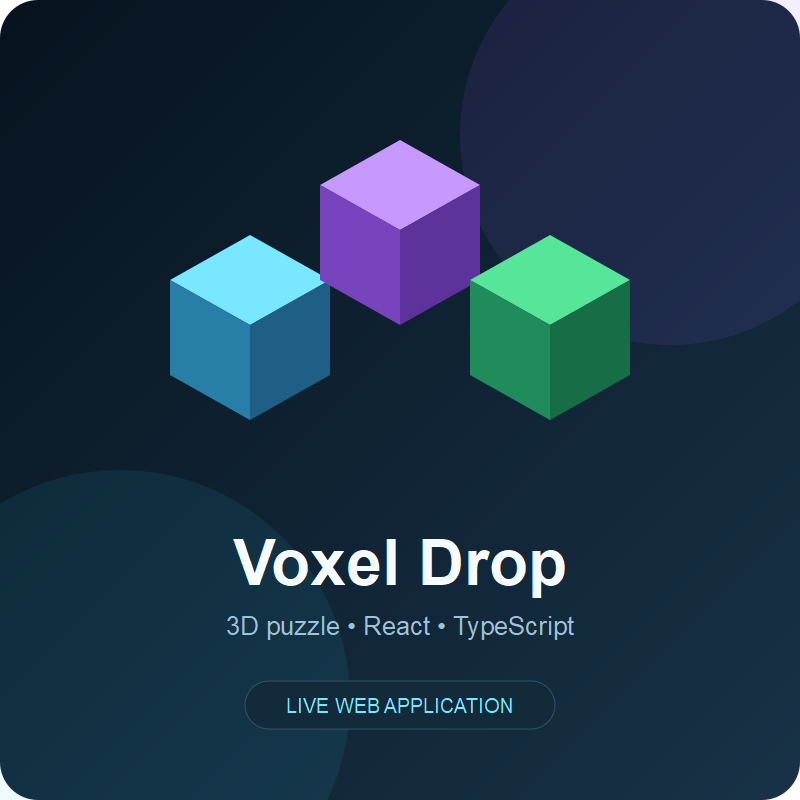 Voxel Drop — браузерная 3D-игра