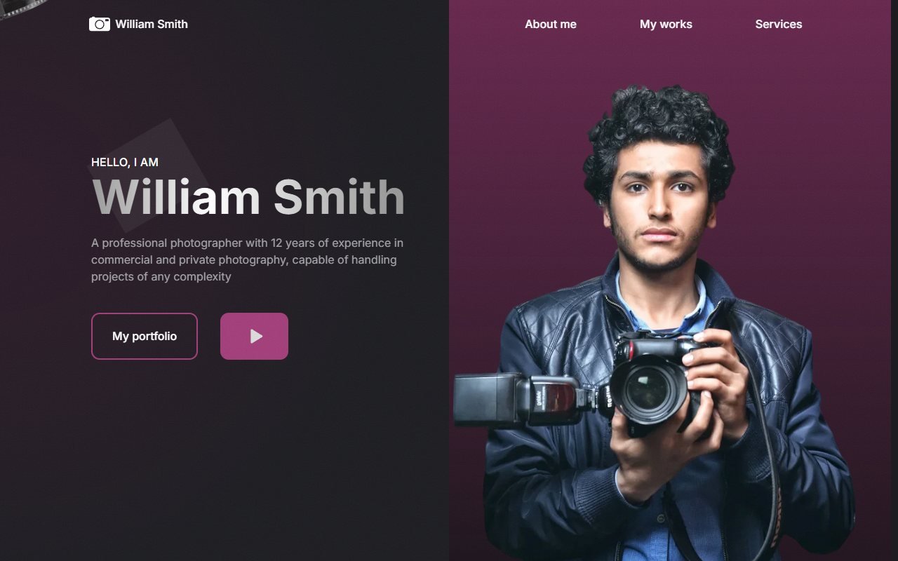 William Smith — лендинг фотографа